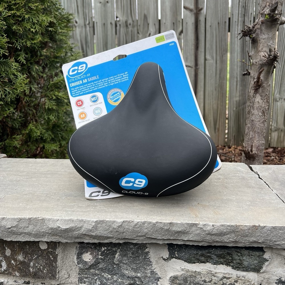 Cloud-9 Cruiser Select Saddle, 10.5" x 10.5", Black Soft Touch Vinyl - Picture 2 of 5